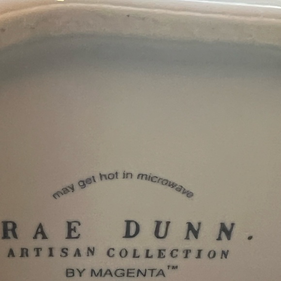 Rae Dunn Hugs Kisses Mug Double sided Coffee Mug Red Interior Valentine - Picture 4 of 6